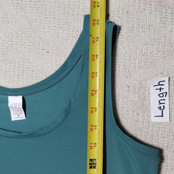 NWT Topo Designs Caribbean Global Flip Reverse Tek Tank Women's Size Small - Picture 5 of 9